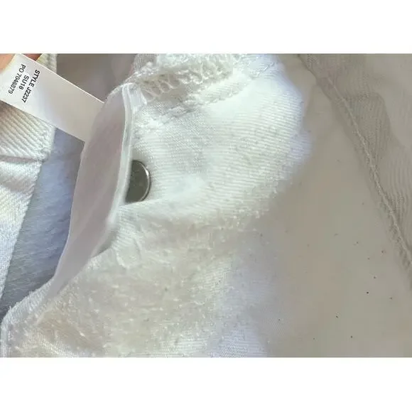 Madewell The Perfect Jean Short in Tile White High Rise Western Size 25 | 2 - Picture 8 of 10